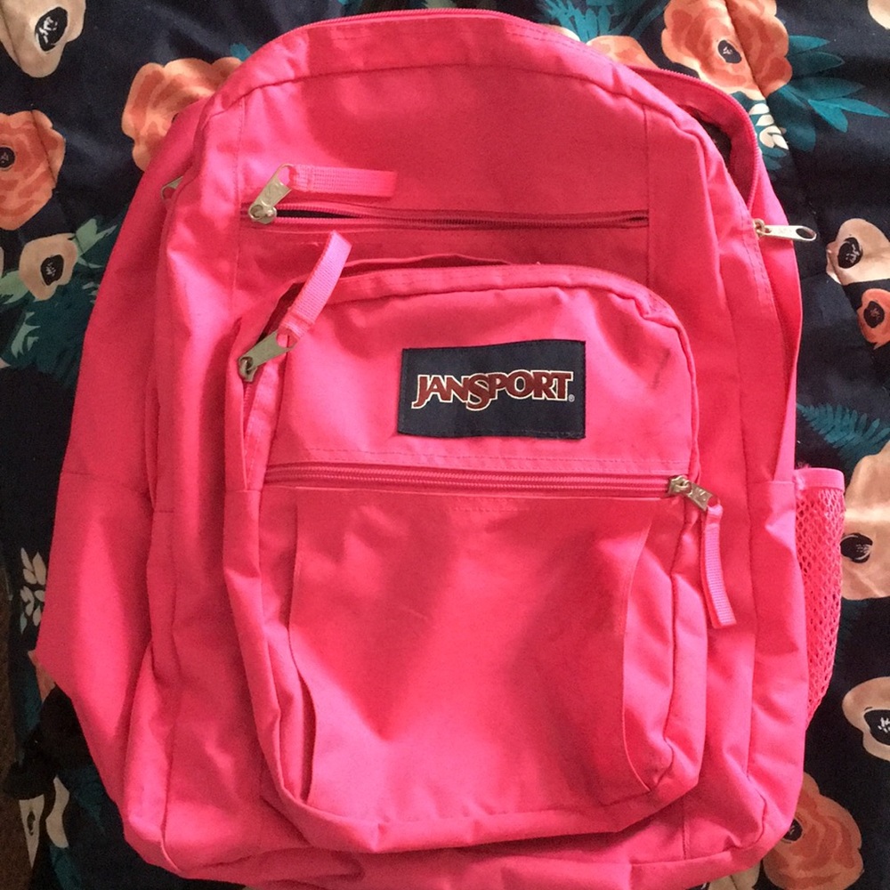 Pink Jansport backpack